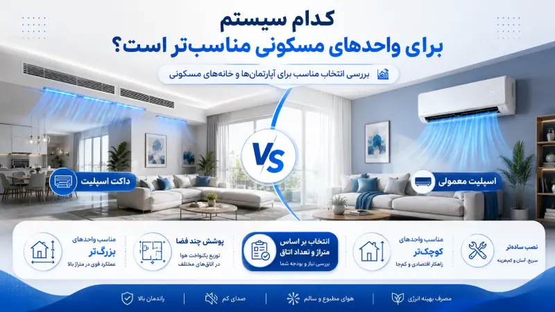 کدام سیستم برای واحدهای مسکونی مناسب‌تر است؟
