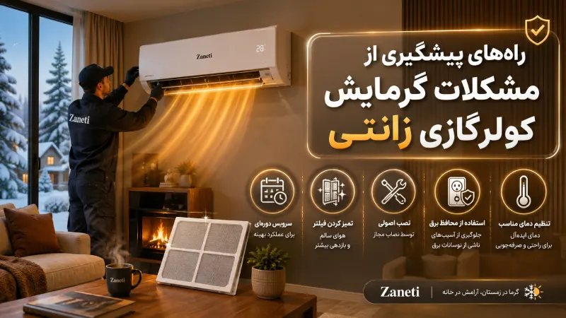 راههای پیشگیری از مشکلات گرمایش کولرگازی زانتی