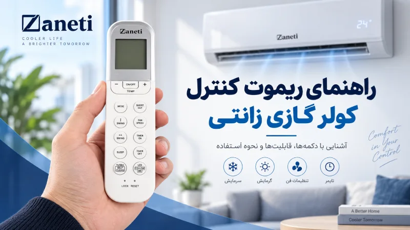 راهنمای ریموت کنترل کولر گازی زانتی