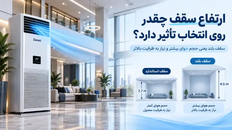 ارتفاع سقف چقدر روی انتخاب تأثیر دارد؟