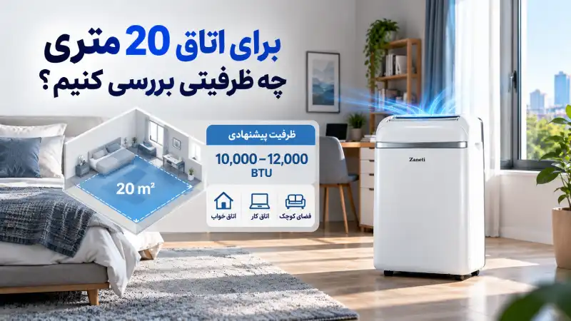 برای اتاق 20 متری چه ظرفیتی بررسی کنیم؟